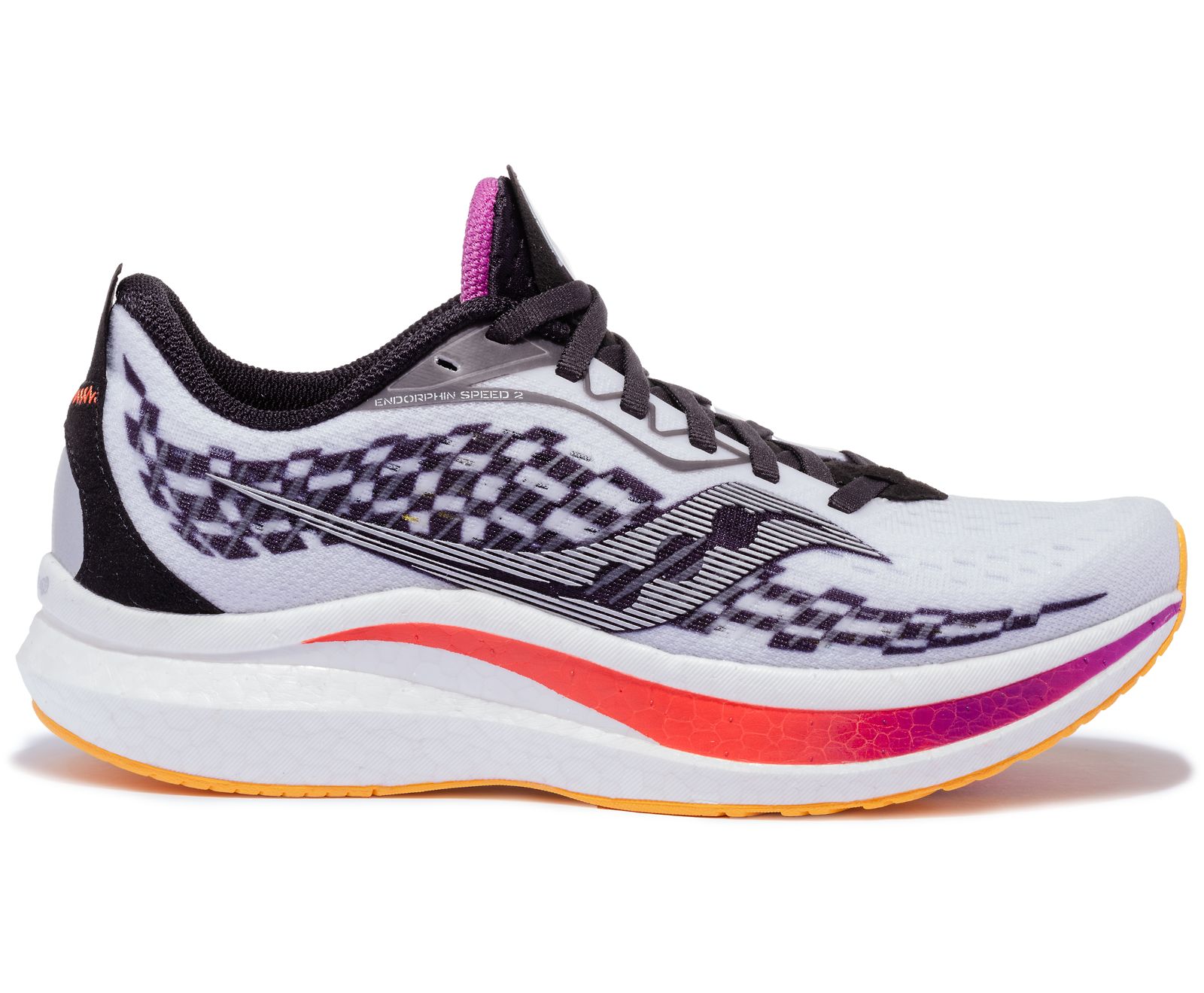 Tenis Para Correr Saucony Endorphin Speed 2 Mujer Blancos Negros | México 121JPQJ
